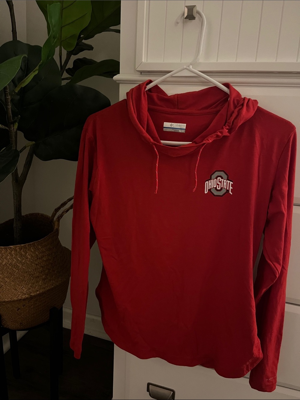 Columbia Red Ohio State Pullover Hoodie